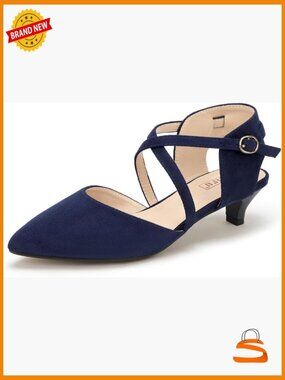 Pumps Closed Toe Low Heel Dress Shoes Pointed Toe Kitten Heels Comfortable